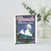 Manaslu Himalayas Nepal Reiseplakatkarte (Stehend Vorderseite)