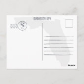 Manasota Key Florida Retro Sunset Souvenirs 60er Postkarte (Rückseite)