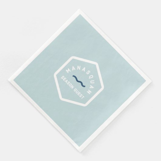 Manasquan Beach Abzeichen Napkins Serviette (Ecke)