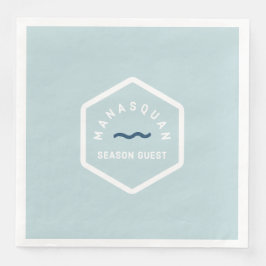 Manasquan Beach Abzeichen Napkins Serviette
