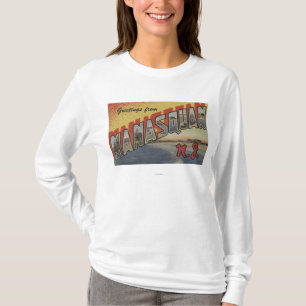 Manasquan, New-Jersey - große Buchstabe-Szenen 2 T-Shirt