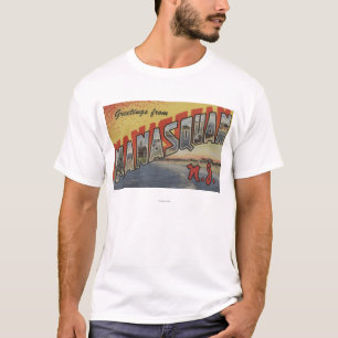 Manasquan, New-Jersey - große Buchstabe-Szenen 2 T-Shirt