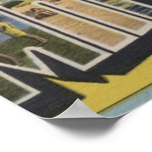 Manasquan, New Jersey - Große Buchstabenszenen 2 Poster (Ecke)