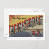 Manasquan, New Jersey - Große Buchstabenszenen 2 Postkarte (Vorne/Hinten)