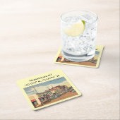 Manasquan NJ koordiniert Länge und Breite Rechteckiger Pappuntersetzer (Vor Ort)