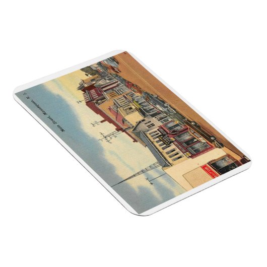 Manasquan NJ, Main St, Vintag Magnet (Rechte Seite)