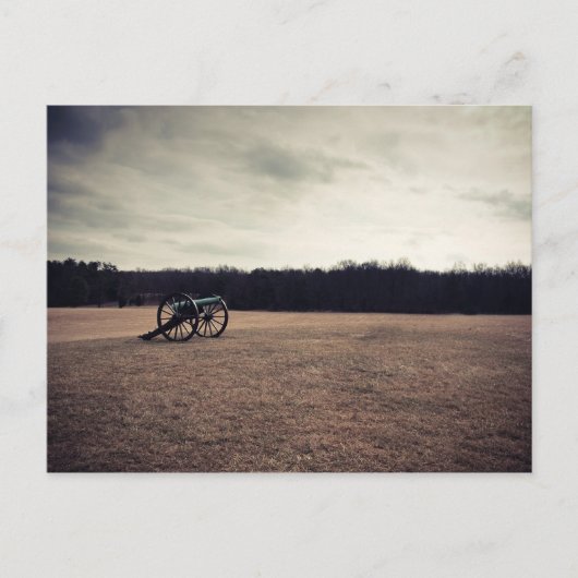 Manassas Battlefield Cannon Postkarte (Vorderseite)