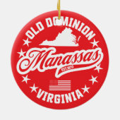 Manassas, Virginia Keramik Ornament (Hinten)