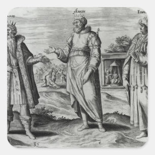 Manasseh Amon und Josiah Quadratischer Aufkleber
