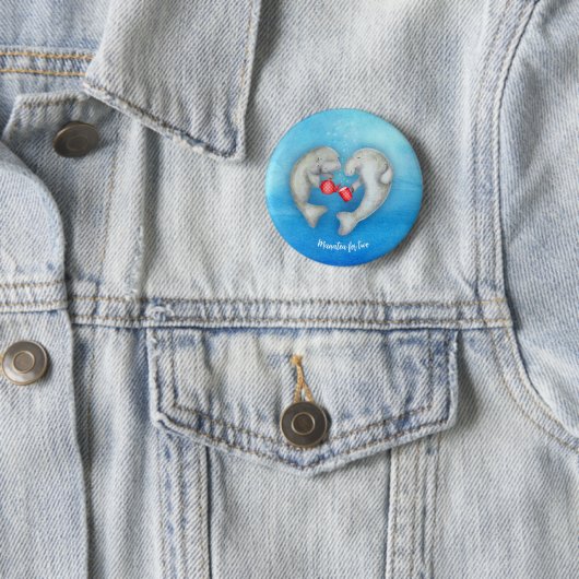 "Manatea for two" niedliche Teeküche Abzeichen Button (Beispiel)