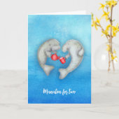 "Manatea for two" niedliche Teeküche Karte (Gelbe Blume)