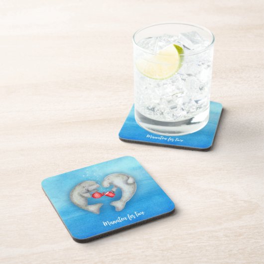 "Manatea for two" Teeküche Untersetzer (Rechte Seite)