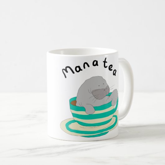 Manatea Kaffeetasse (VorderseiteRechts)
