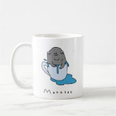 Manatea | lustige Comic-Tee-Tasse Kaffeetasse (Links)