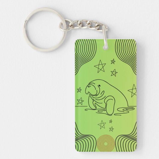 Manatedesign auf Schlüsselanhänger (Vorderseite)