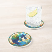 Manatee #2 Ganzkörper-Untersetzer Getränkeuntersetzer (Seite)