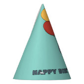 Manatee and Balloons Custom Birthday Party Partyhütchen (Links)