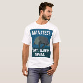 Manatee Aquatic Animal T-Shirt (Vorne ganz)