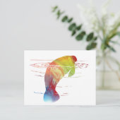 Manatee Art Postkarte (Stehend Vorderseite)