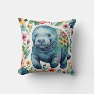 Manatee Baby Shirt Kissen