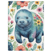 Manatee Baby Shirt Klemmbrett (Rückseite)