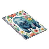 Manatee Baby Shirt Notizblock (Rechte Seite)
