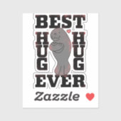 Manatee - Best Hug Ever - Hug - ASL Design Aufkleber (Blatt)