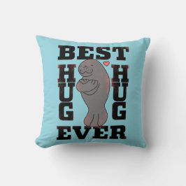 Manatee - Best Hug Ever - Hug - ASL Design Kissen