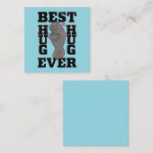 Manatee - Best Hug Ever - Hug - ASL Design Mitteilungskarte (Vorne/Hinten)