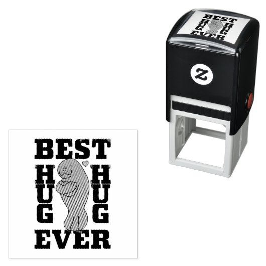 Manatee - Best Hug Ever - Hug - ASL Design Permastempel (Beispiel)