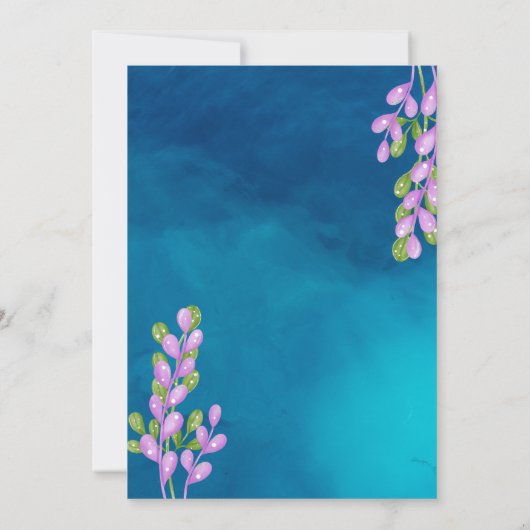 Manatee Birthday Einladung (Rückseite)