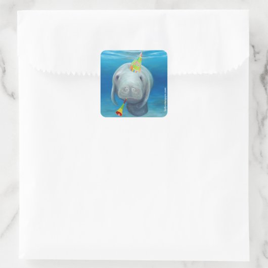 Manatee Birthday Stickers (Tasche)