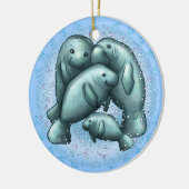 Manatee Bubbles Ornament (Links)