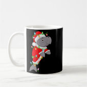Manatee Christmas Lights Santa Costume Cute Animal Kaffeetasse (Links)
