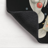 Manatee Christmas Manatee Santa Reindeer Lights Wo Mousepad (Ecke)