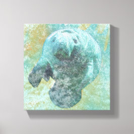 Manatee Coastal Living Painting Leinwanddruck