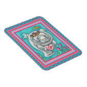 MANATEE CUPID, BUBBLES & HEARS FARBENFARBIGE VALEN MAGNET (Rechte Seite)