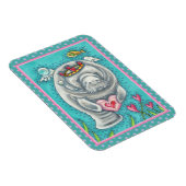 MANATEE CUPID, BUBBLES & HEARS FARBENFARBIGE VALEN MAGNET (Rechte Seite)
