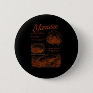 Manatee-Definition 90er respektiere die Einheimisc Button