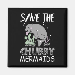 Manatee Earth Day T Shirt Rette den Hubraum Magnet