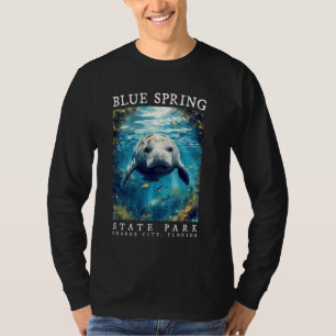 Manatee Encounter Blue Spring Underwater Haven Flo T-Shirt