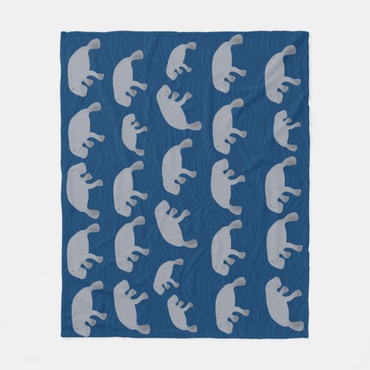 Manatee Fleece Blanket (Vorderseite)