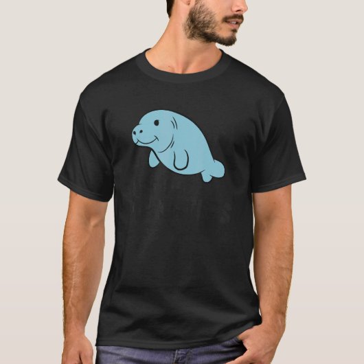 Manatee Floaty Potato Save The Manatees T-Shirt (Vorderseite)
