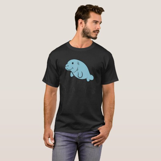 Manatee Floaty Potato Save The Manatees T-Shirt (Vorne ganz)