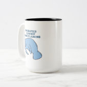 Manatee gegen Mansplaining Zweifarbige Tasse (Vorderseite Links)