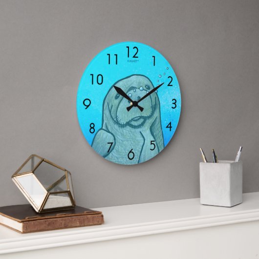 Manatee Große Wanduhr (Büro)