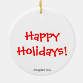 Manatee Holiday Ornament (Hinten)