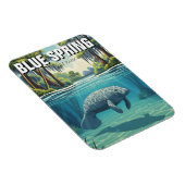 Manatee im Blue Spring State Park Magnet (Rechte Seite)