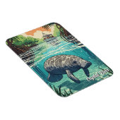 Manatee im Crystal River Florida Magnet (Rechte Seite)