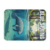 Manatee in Blue Spring State Park Magnet (Horizontal)